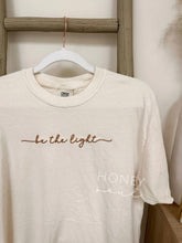 Load image into Gallery viewer, Embroidered Be The Light Tee